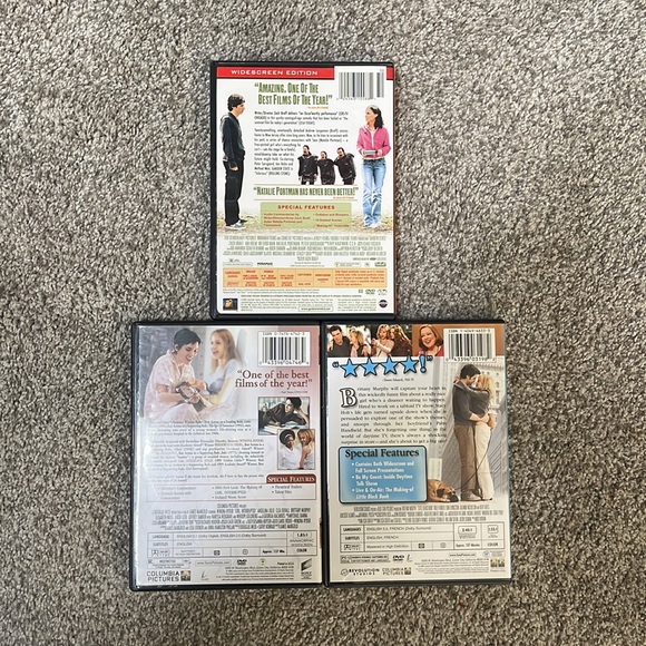 3 Chick Flick DVD Pack: Girl, Interrupted; Garden State; Little Black Book - Picture 2 of 2